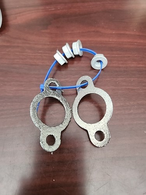 #ad #ad GENUINE OEM KOHLER PART # 24 041 49 S; EXHAUST MANIFOLD GASKET 2 PACK w 4Nuts $13.00