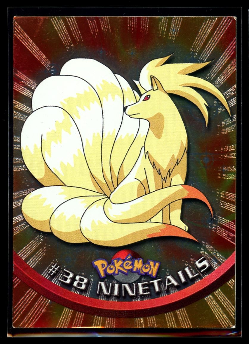 1998 Topps Black Logo Ninetails #38 Foil Holo Pokemon Card