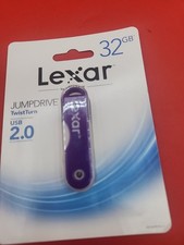 Lexar Flash USB 2.0 Jump Drive TwistTurn 32 GB Portable Storage Office School