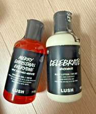 LUSH Christmas Limited Edition Gift Set   Shower Gel 4.0 oz  Body Lotion 3.5 oz