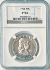 1953 US Franklin Half Dollar NGC PF 66