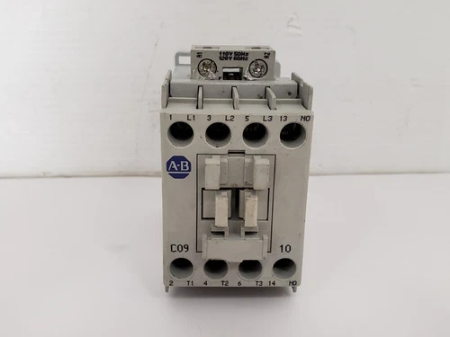 ALLEN BRADLEY 100-C09D10 CONTACTOR 9A 3 POLE 1NO 110/120V SERIES A