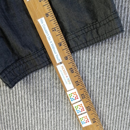 Jeans By Buffalo Shirt Mens XXL 2X Gray White Stripe Section Casual Button Up - Picture 13 of 14