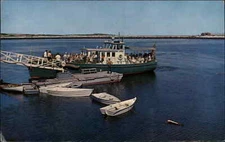 Vintage CHROME Star Island Isles of Shoals NH Kiboko Steamer Ship Postcard