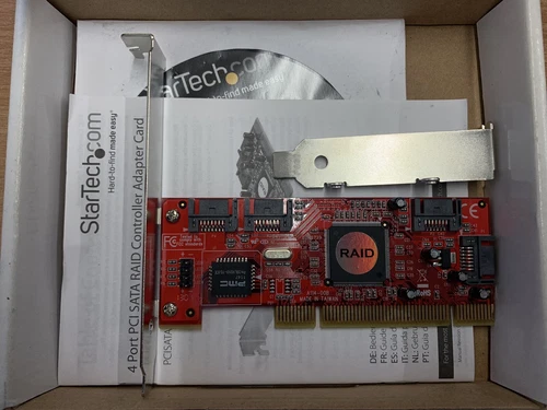 StarTech.com 4 Port PCI SATA RAID Controller Adapter Card