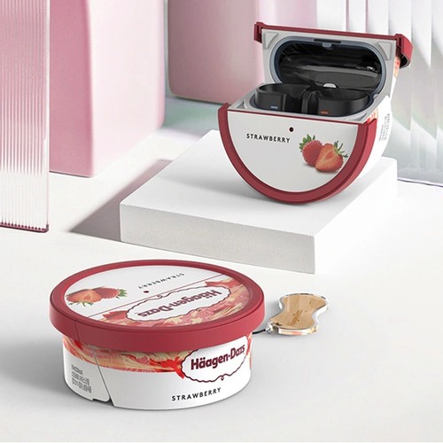 Coque Samsung Galaxy Buds3 / Buds 3 Pro Häagen-Dazs Mini Cup Cover Porte-clés - Photo 3 sur 5