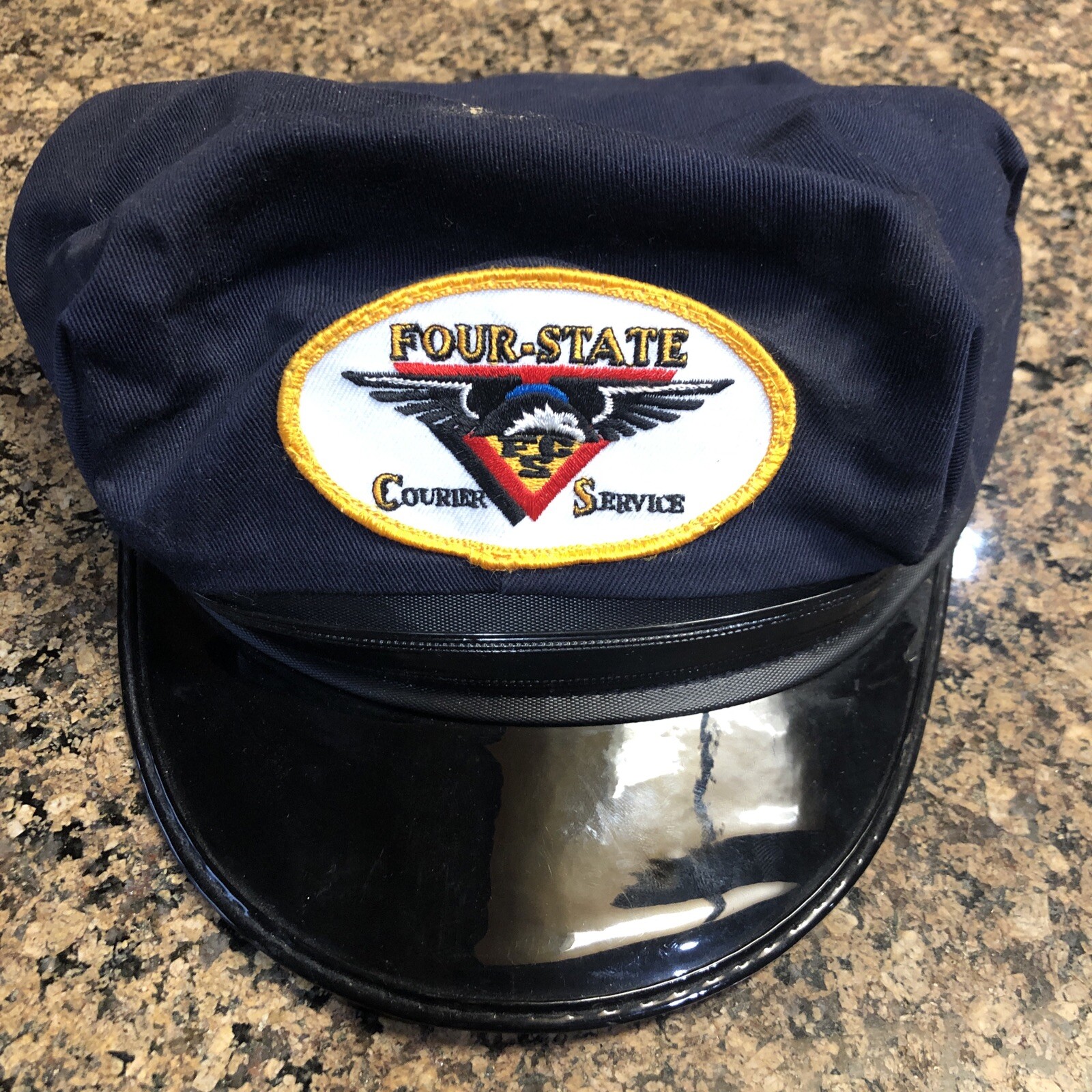 Vintage Original Four-State Courier Service Station Attendant Hat Uniform Cap