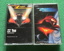 Vintage ZZ Top 1983, 1985 rock cassette tape lot x2 Eliminator, Afterburner