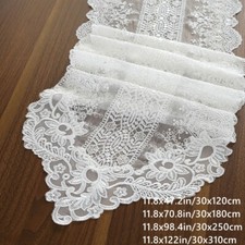 Floral Lace Table Runner Cover Dresser Tablecloth Fabric Furniture Dustcover