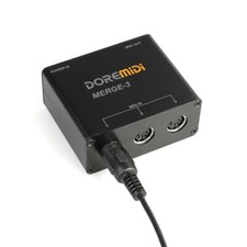 DOREMiDi MERGE-3 Guitar MIDI Host Box Adapter Converter With Five-pin Interface