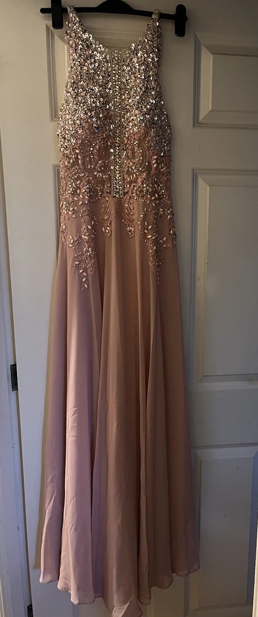 evening dress plus size Size 6 Green Brocade Evening Dress main image 0