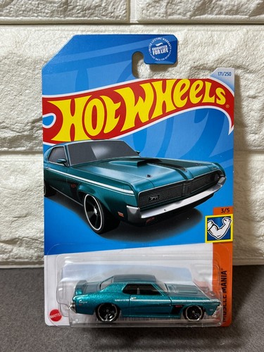 Hot Wheels ´69 Mercury Cougar Eliminator – Muscle Mania Serie 3/5, 1:64, Grün Metallic, 2024