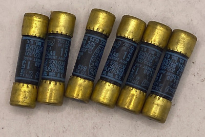 EAGLE/SLO-LAG  15AMP  250VAC DUAL ELEMENT   FUSE   LOT OF 6 