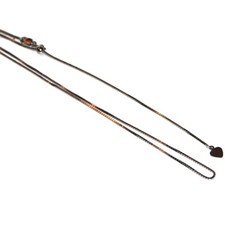 New Solid 14k White Gold Box Chain Necklace Adjustable 22" to 14" Jewelry