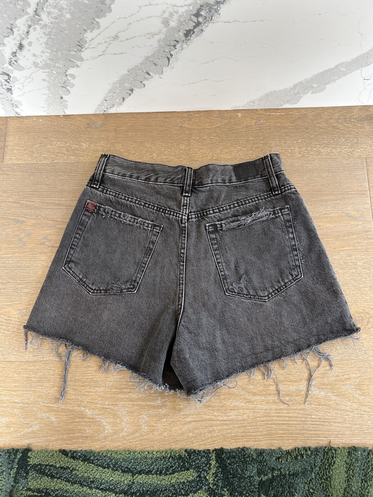 BDG A-Line Black Denim Shorts Size 