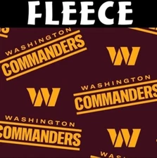 NFL Washington Commanders 70531-D Fleece Fabric by the Yard