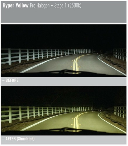 Nokya 2500K Yellow H11 Nok7618 55W Two Bulbs Head Light High Beam Replacement EO - Picture 6 of 12