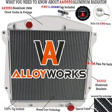 Aluminum 4 Row Radiator For 43-48 Chevy Fleetlinefleetmaster Sedan Coupe V8 Aluminum 4 Row Radiator For 43-48 Chevy Fleetlinefleetmaster Sedan Coupe V8