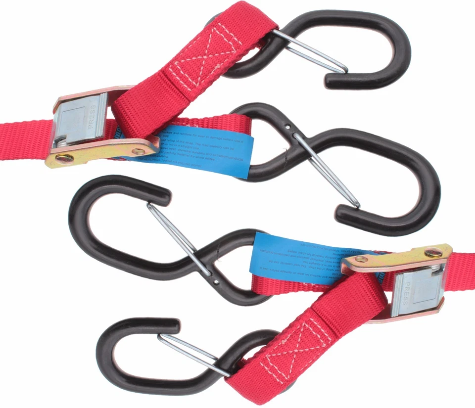 Correa de sujeción de dos piezas con gancho scooter ATV motocross enduro correas de amarre 2x - Imagen 3 de 4