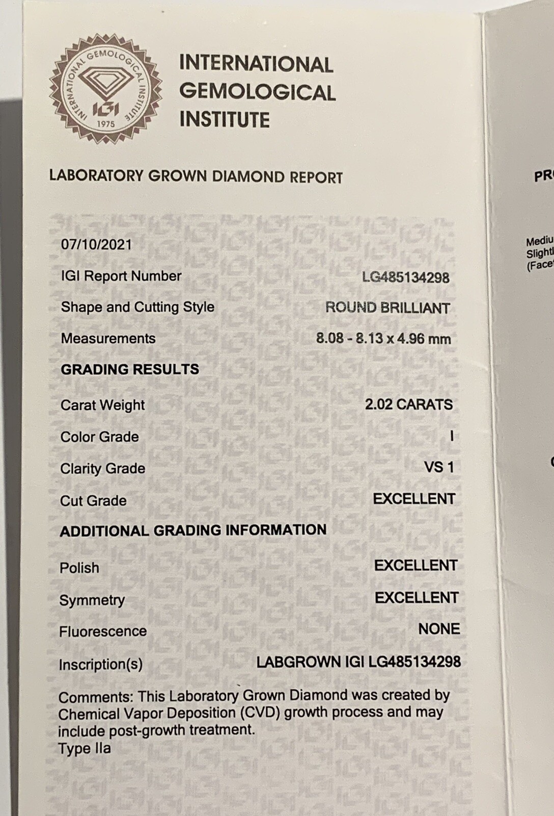 2ct+ Solid Platinum Diamond Ring Solitaire I  VS1… - image 11