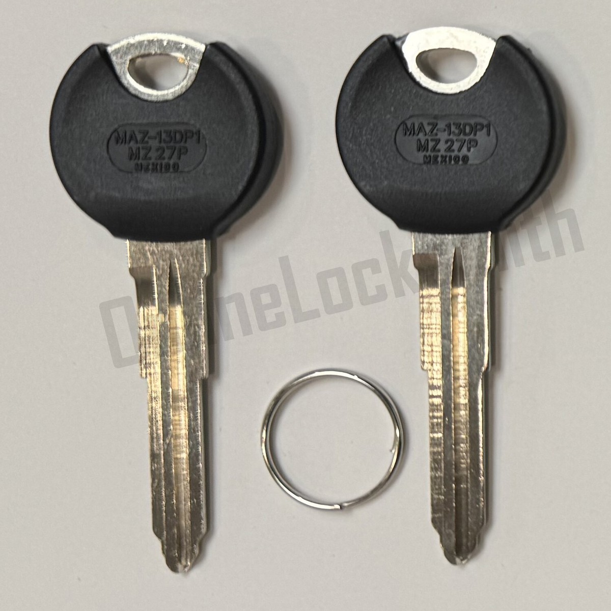 New Pair of Uncut Replacement Keys For Mazda Vehicles - MZ27