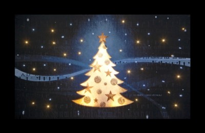 Snowtime Weihnachten LED Leinwand Glasfaser batteriebetrieben Lichter Deko
