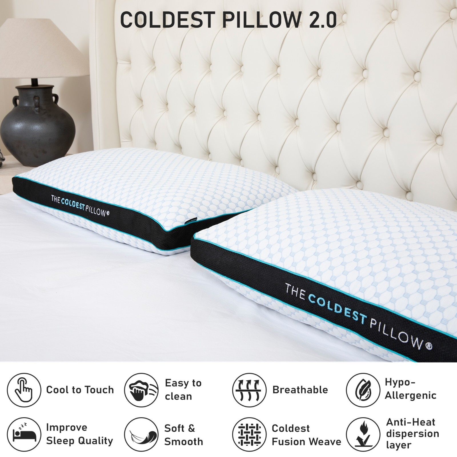 The Coldest Pillow Best Cool Pillow for Side Sleepers and Summer