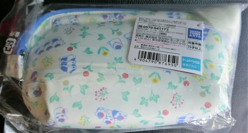 Natsume Yuujinchou Movie Blue Floral Pouch Cosmetic Makeup Bag Nyanko Sensei NEW - Picture 6 of 6