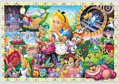 廃番　Disney　 アリスインワンダーランド 大型ジグソーパズル Jigsaw Puzzle Disney Alice in Wonderland Alice's World - 108