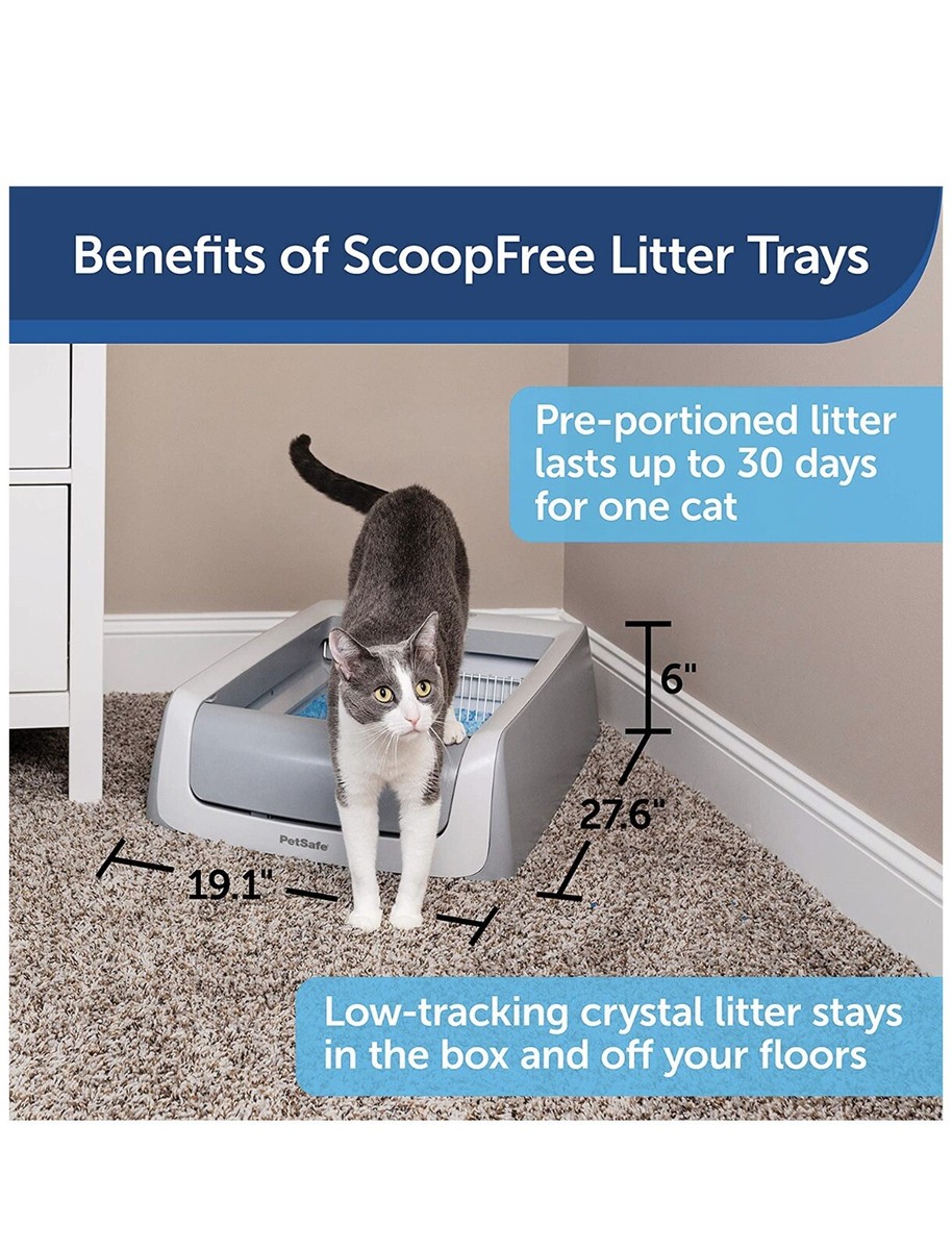 Cat Litter Box Self-Cleaning And Comes With Disposable Trays (a