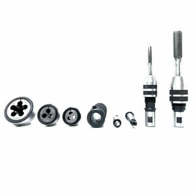 1MT Lathe Tailstock Tap And Die Holder set Sliding Floating Type MT1 Shank INCH