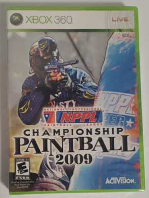 NPPL Championship Paintball 2009 (Microsoft Xbox 360, 2008, Activision) NEW