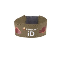 Littlelife Child ID Bracelet - Safety Strap with ID Briefs - Dinosaur