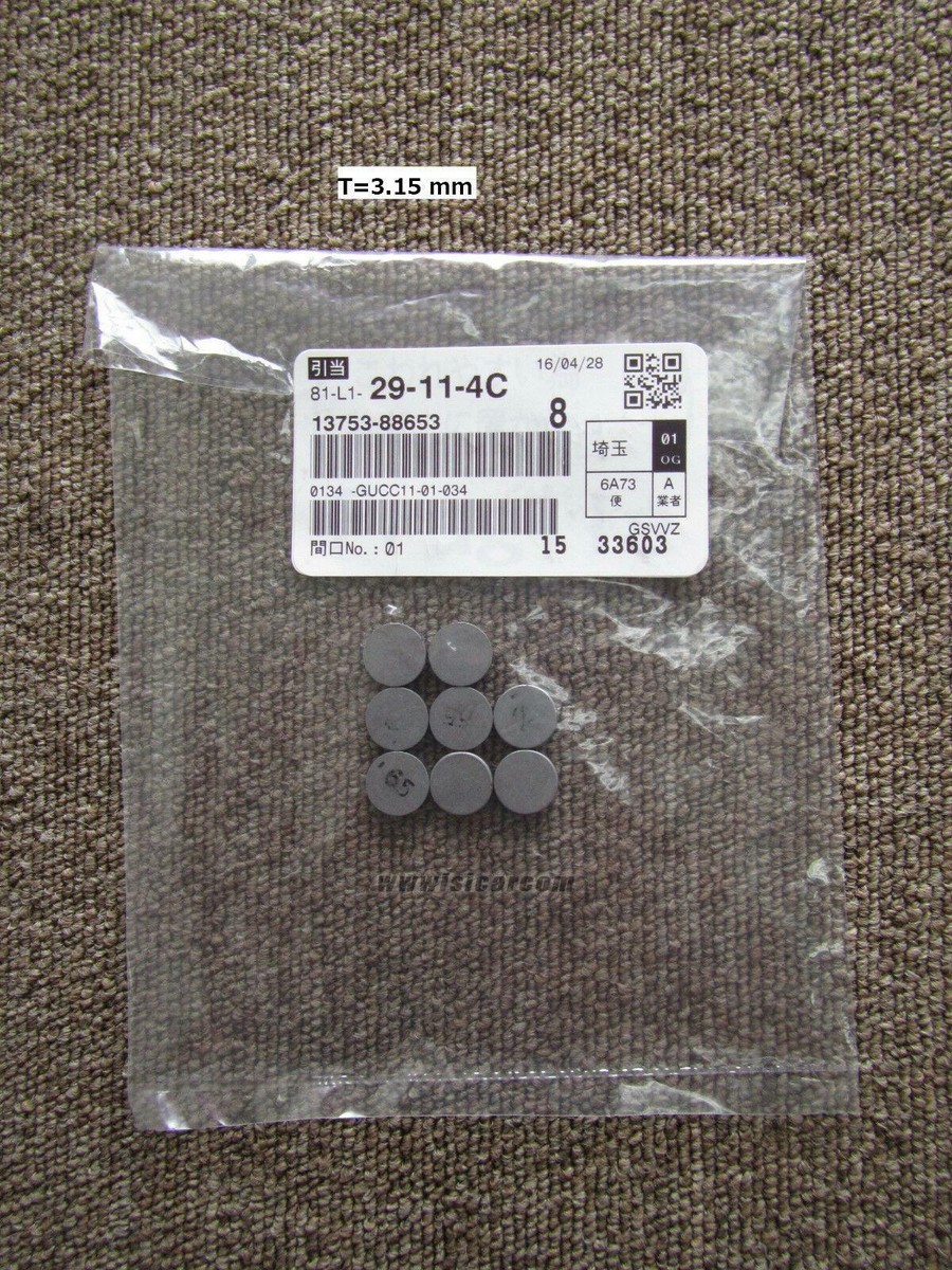 TOYOTA CELICA GT-4 TURBO ST205 SHIM VALVE ADJUST SET OF X8 3.15mm