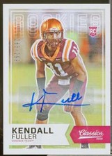 Kendall Fuller/299 Rookie Card 2016 Classics Significant Signatures #255 