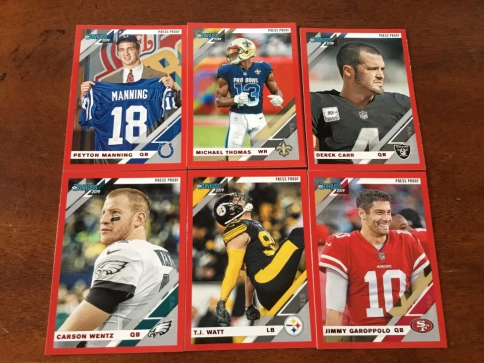 2019 DONRUSS U PICK PHOTO VARIATIONS BRONZE RED GREEN BLUE PRESS PROOF MAHOMES  - Image 4 of 4