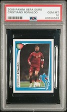 2008 Panini UEFA Euro Cristiano Ronaldo PSA 10  pop 1 (Read description)