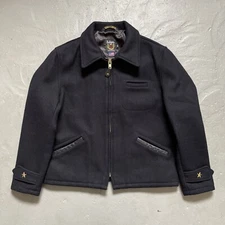 Schott 716 Military Style CPO Star Wool Leather Trim Bomber Jacket Made USA 40