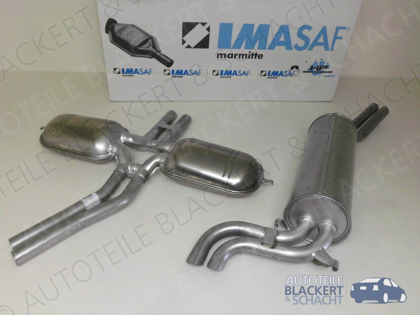 FERROZ Auspuff Set Für VW Passat B6 1.9/2.0 TDI - Mitteltopf & Endtopf