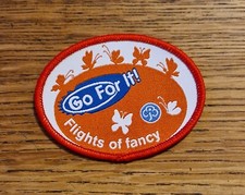 GirlGuiding Old Guides Go For It Flights of Fancy Badge