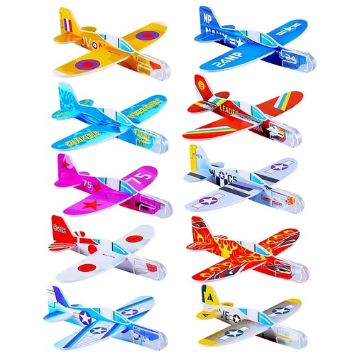 100pcs Gliders Planes Foam Assemble Airplane Toy Kids Party Favors (SEE DETAILS)