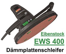 Eibenstock Levigatrice a Disco Ewsa 400 Strappo ø370 Piastra Coibentata Abrasivo