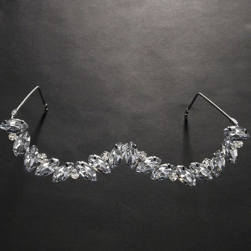 Women Eye Glasses Frame Rhinestone Droplet Jewelry Street Face Chain Bling 10031 - Picture 10 of 13
