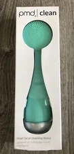 PMD Clean Smart Facial Cleansing Device Silicone Brush Anti-Aging Massager Teal