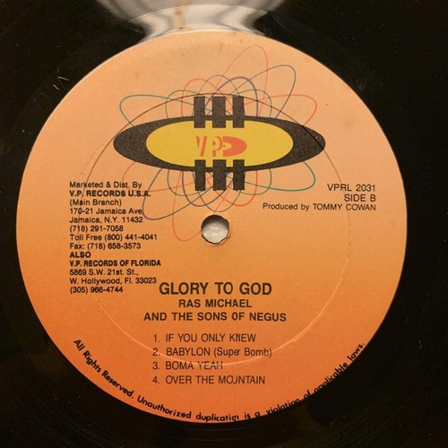 Ras Michael And The Sons Of Negus / Kibir Am Lak, Glory To God 12" Vinyl LP VP - Picture 3 of 12