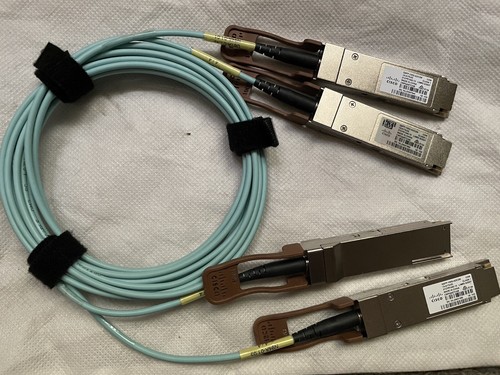 Genuine CISCO W/ Holo QSFP-100G-AOC2M Cisco 100GBASE QSFP-100G 2M Module - 第 1/1 張圖片
