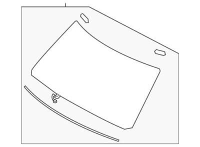 #ad Genuine Nissan Windshield G2700 1V84B $1243.54