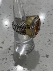 Stainless Steel And Citrine Ring  — photo 2