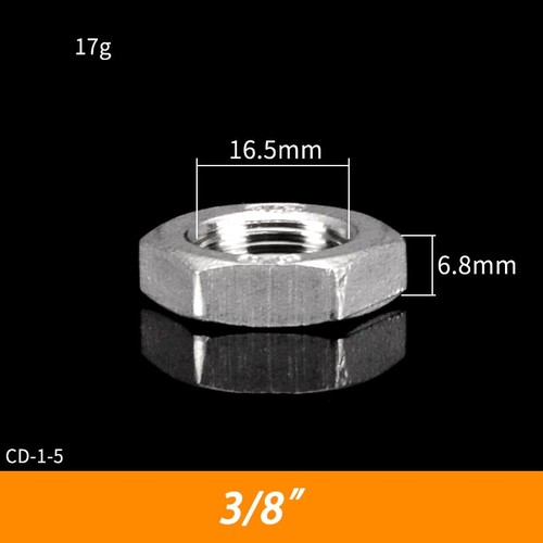 Gewindefitting Muttern 1/4" bis 2" Sechskant A2 Zoll Rohrgewinde Edelstahl 304 - Picture 7 of 14