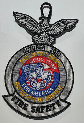 2010 October Fire Safety Good Turn  Boy Scout  Patch  TK4